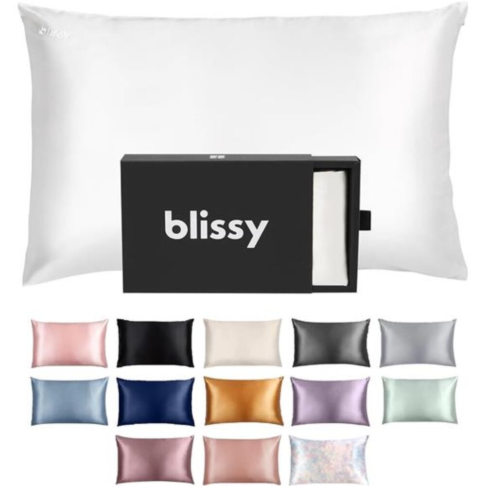 Blissy Silk Pillowcase - 100% Pure Mulberry Silk - 22 Momme 6A High-Grade
